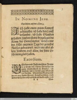 Christliche Leichpredigt