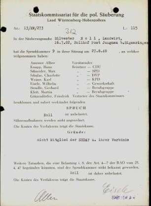 Noll, Silvester