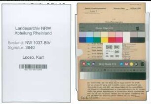 Entnazifizierung Kurt Looso , geb. 27.12.1901 (Angestellter)