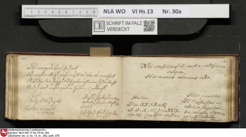 Stammbuch des U. J. Schrader aus Hannover