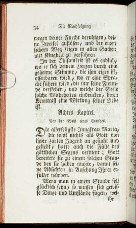 Achtes Kapitel. - Funfzehntes Kapitel.