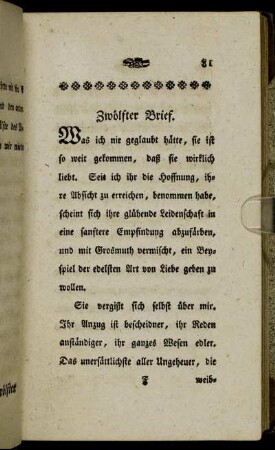 Zwölfter Brief. - Vierzehenter Brief.