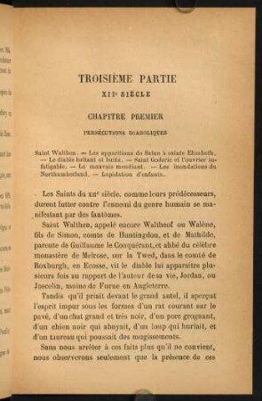 Troisième Partie