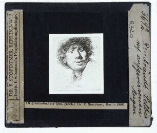 Rembrandt, Selbstbildnis mit weit geöffneten Augen (Radierung B320 Expl. Washington NGA 1943.3.7264)