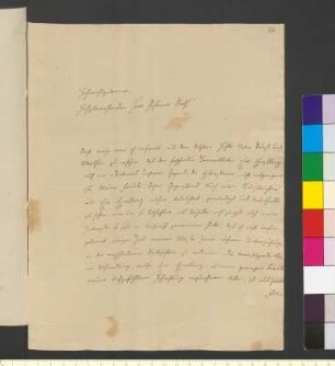 Brief von Mencke, Karl Theodor an Goethe, Johann Wolfgang von