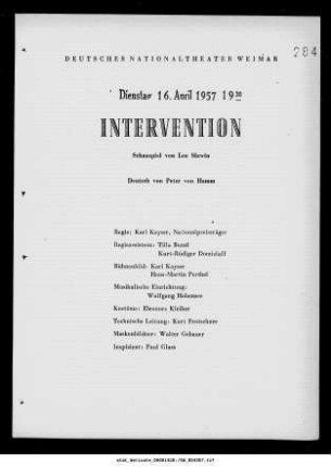 Intervention