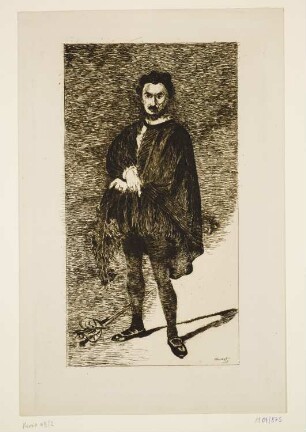 Tragischer Schauspieler, Rouvière in der Rolle des Hamlet