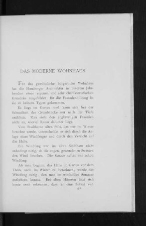Das Moderne Wohnhaus
