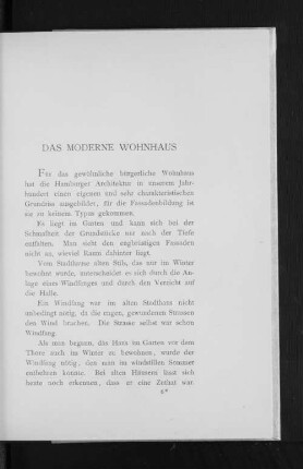 Das Moderne Wohnhaus
