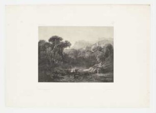 Berglandschaft mit See, Blatt 16 der Folge "Werke"