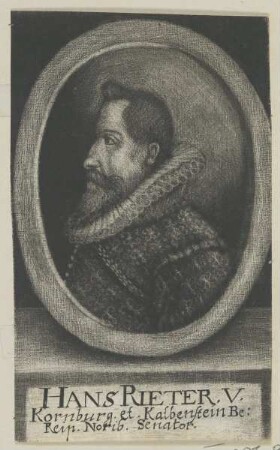Bildnis des Hans Rieter von Kornburg et Kalbenstein