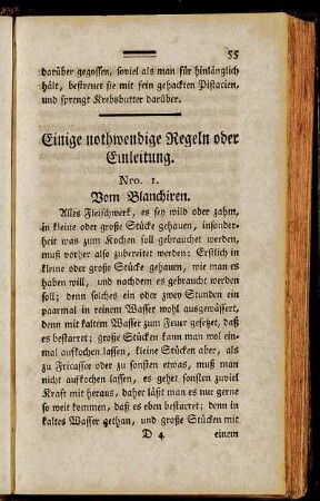 Einige nothwendige Regeln oder Einleitung.