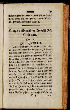Einige nothwendige Regeln oder Einleitung.