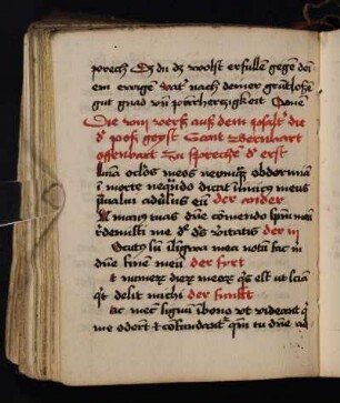 Gebet, Bernhard offenbart, lat.