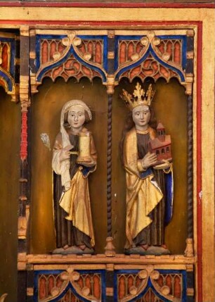 Altar — Heilige Magdalena und vermutlich heilige Hedwig von Schlesien