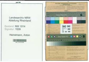 Entnazifizierung Anton Heinemann , geb. 15.11.1900 (Kaufmann)
