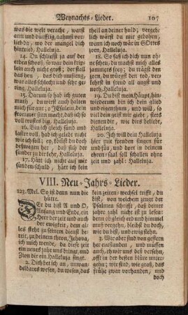 VIII. Neu-Jahrs-Lieder