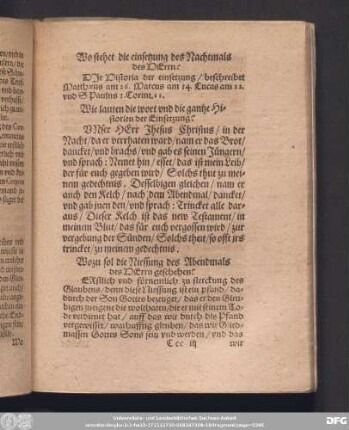Wozu sol die Niessung des Abendmals des Herrn geschehen?