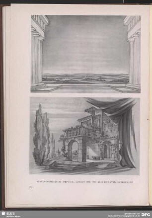 Bühnenentwürfe zu „Orpheus", London, 1937, und „Don Giovanni", München, 1937