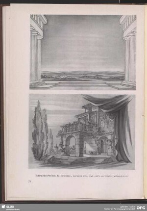 Bühnenentwürfe zu „Orpheus", London, 1937, und „Don Giovanni", München, 1937
