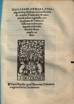 De tribus fugiendis libelli tres