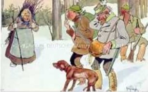 Humoristische Jagdkarte
