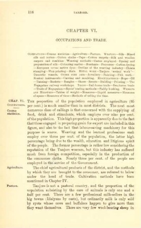 Chapter VI. Occupations and trade