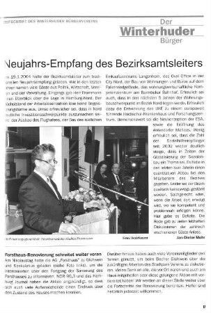 Neujahrs-Empfang des Bezirksamtsleiters