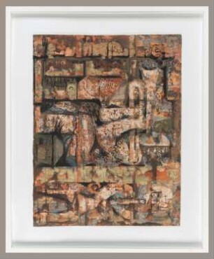 Gemälde des Künstlers Erhard Groß, Titel: Tübingen 1963, 1963
