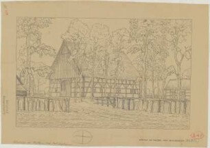 Westrup bei Haltern am See (Kreis Recklinghausen): unbekannter Hof. Haupthaus (Schaubild)