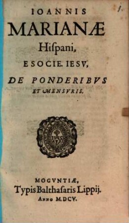 De ponderibus et mensuris