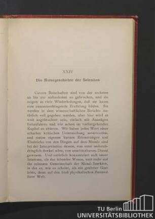 XXIV Die Naturgeschichte der Seleniten