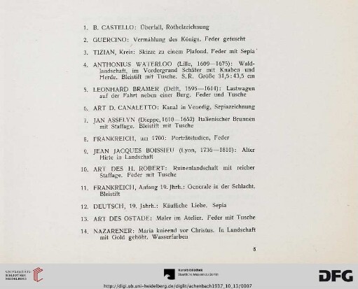 Mittwoch, den 13. Oktober 1937 ab 11 Uhr (Nr. 1-123)