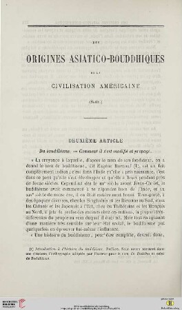 N.S. 10.1864: Des origines asiatico-bouddhiques de la civilisation américaine, [2]