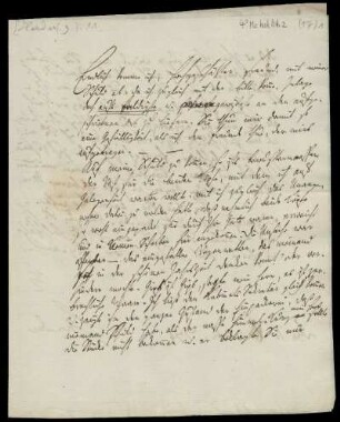 Brief von Johann Gottfried von Herder an Rudolf Erich Raspe