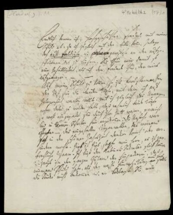 Brief von Johann Gottfried von Herder an Rudolf Erich Raspe