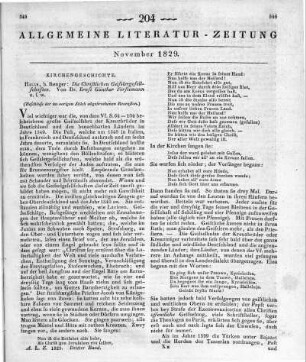 Förstemann, E. G.: Die christlichen Geißlergesellschaften. Halle: Renger 1828 (Beschluss der im vorigen Stück abgebrochenen Recension)