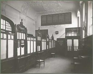 Billing, Hermann; Karlsruhe, Friedrichsplatz / Ritterstr.; Bankhaus Straus, Umbau - Schalterhalle