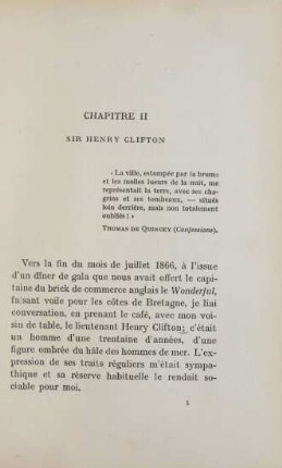 Chapitre II. Sir Henry Clifton