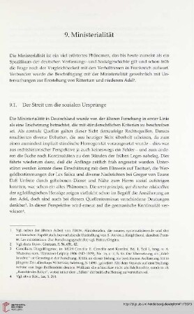 9. Ministerialität