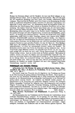 Heilpädagogik und Anomalen-Fürsorge
