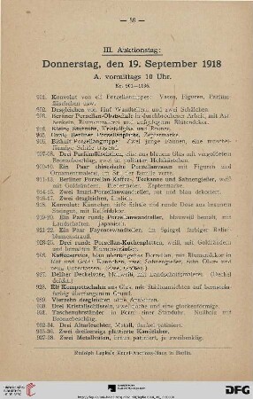 III. Auktionstag (Nr. 901-1294)