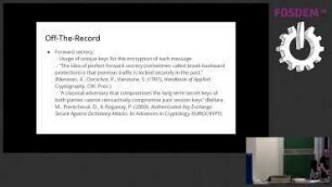 No evidence of communication and implementing a protocol: Off-the-Record protocol version 4: Version 4 of OTR protocol