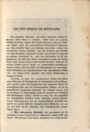 Eine neue Methode der Rhinoplastik : Inaug. diss.