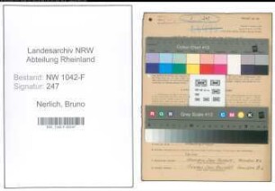 Entnazifizierung Bruno Nerlich , geb. 23.09.1914 (Zollangestellter)
