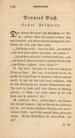 Neuntes Buch.