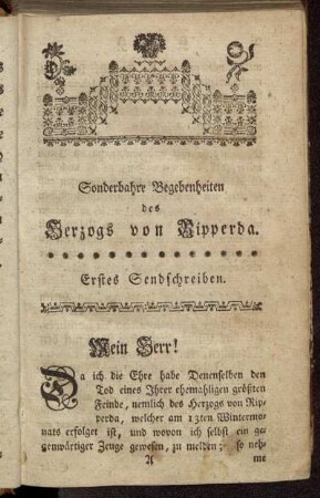 Erstes Sendschreiben.