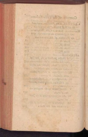 Contents of the Fifth Volume