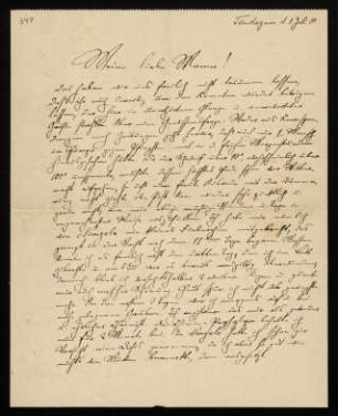 Brief an Mama, 01.07.1910, Tendaguru
