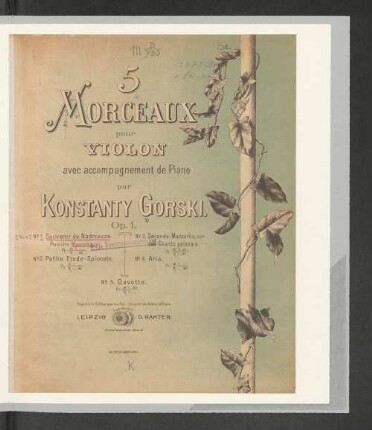 1: Souvenir de Nadrzecze. 1. Mazourka : op.1
